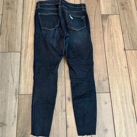 LuLaRoe Blue Skinny Jeans with Distressed Detailing - Picture 2 of 3